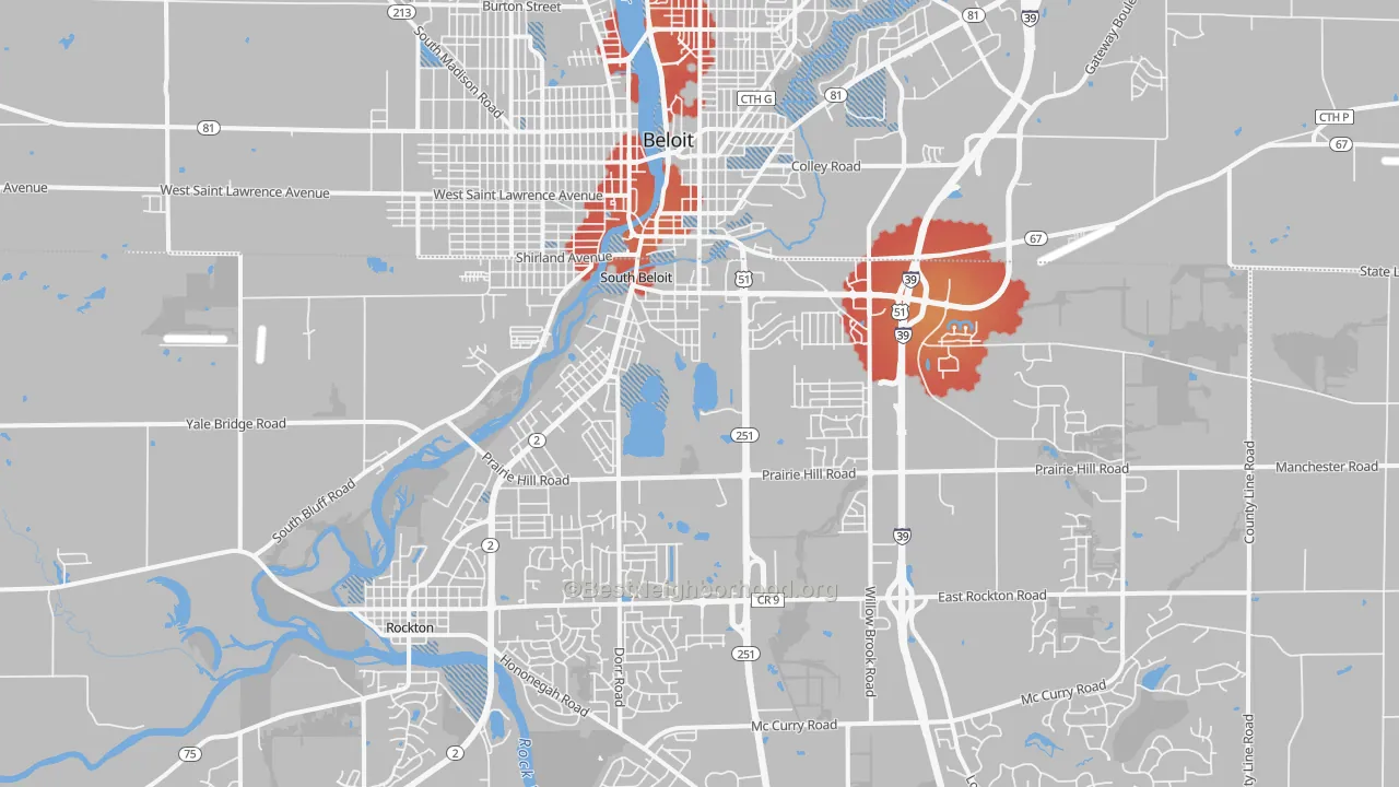 Transit Grade map of 61080, IL