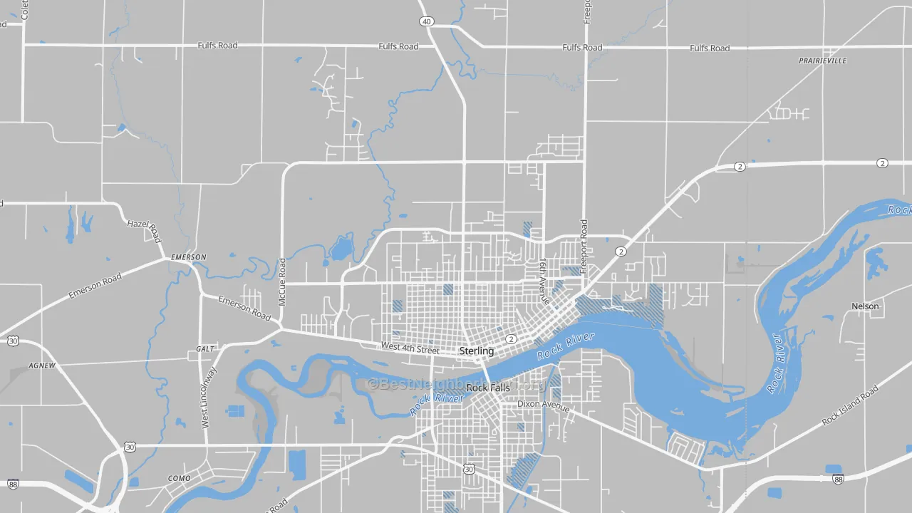 Transit Grade map of 61081, IL