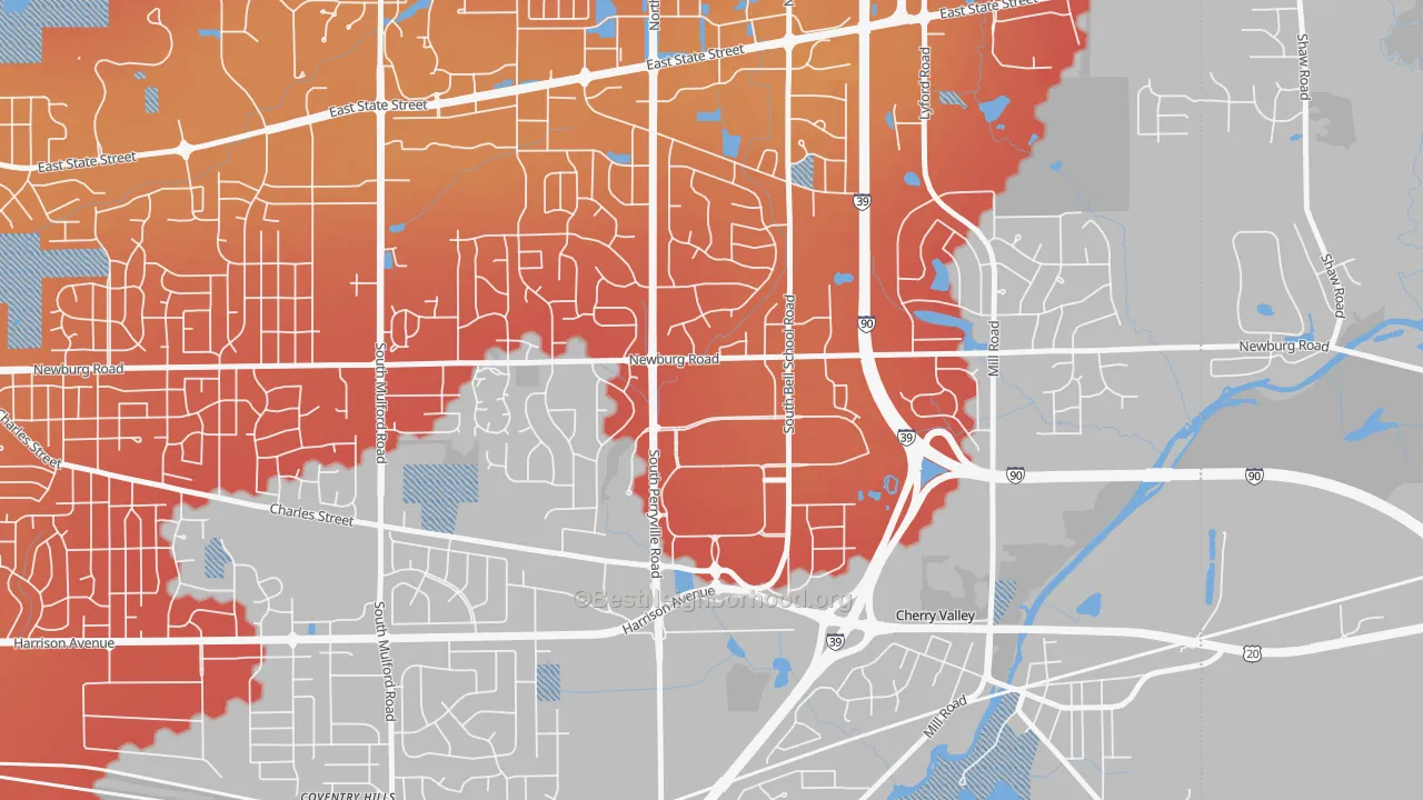 Transit Grade map of 61112, IL