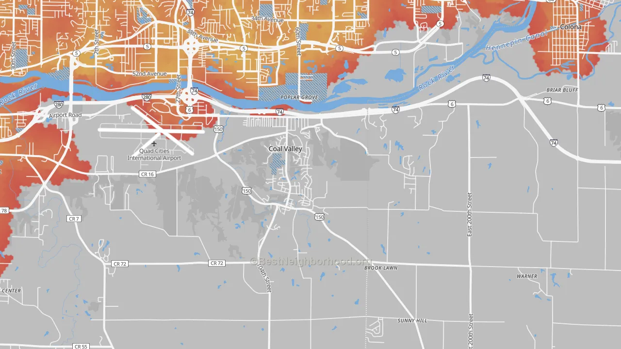 Transit Grade map of 61240, IL