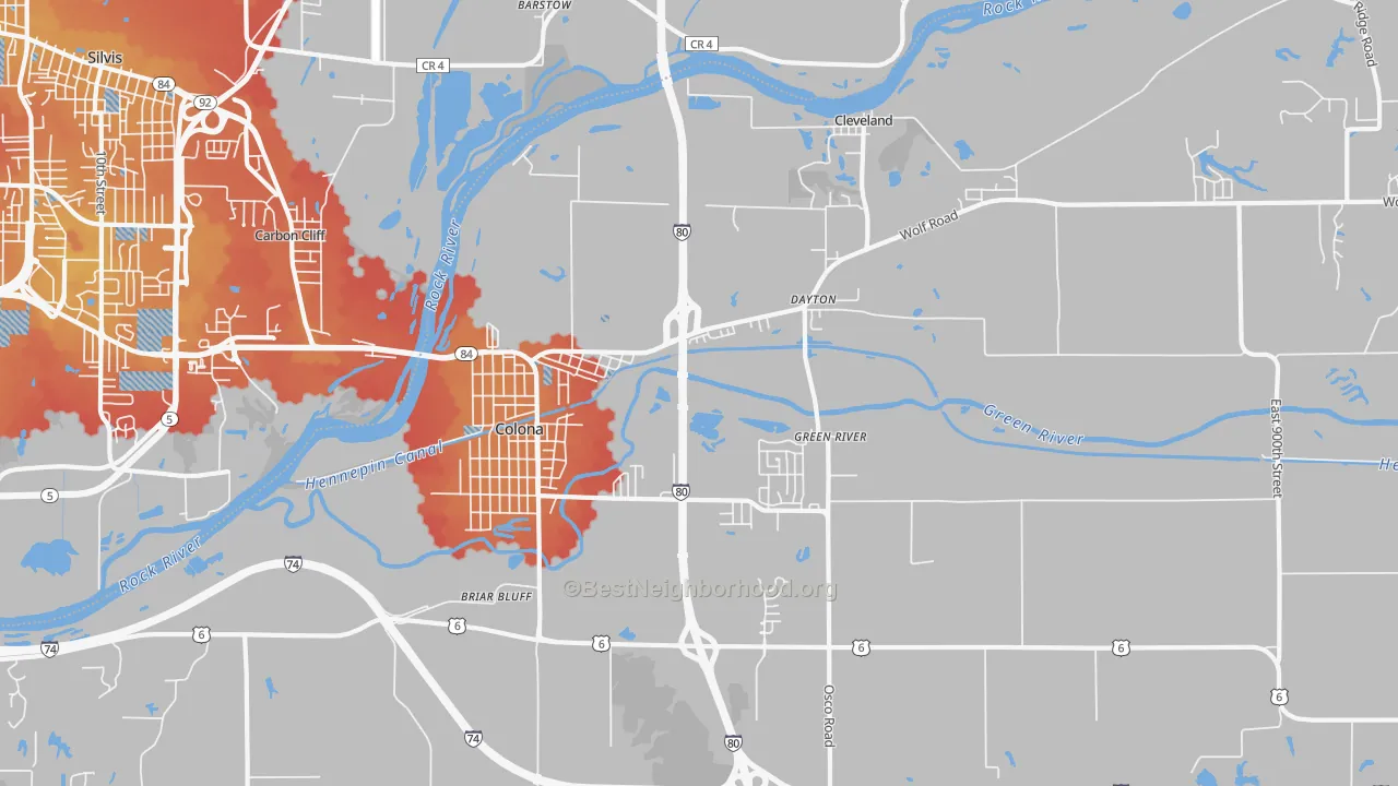 Transit Grade map of 61241, IL