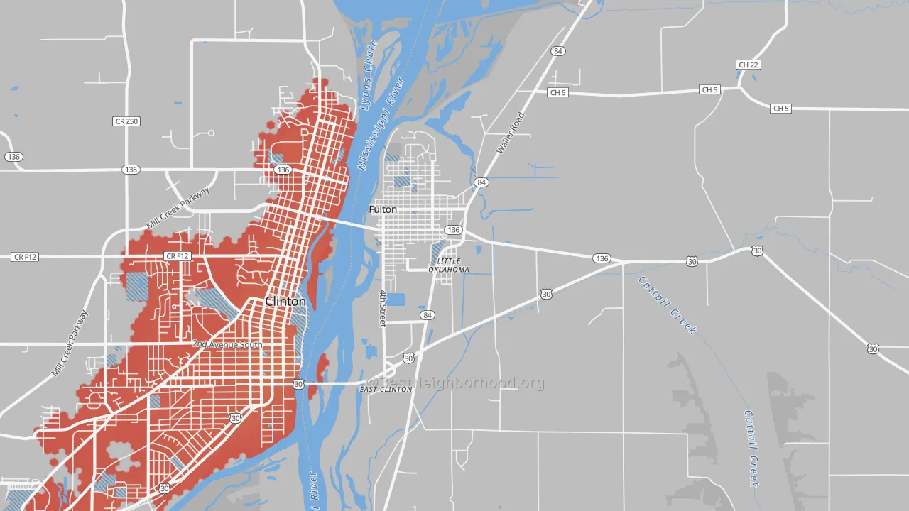 Transit Grade map of 61252, IL