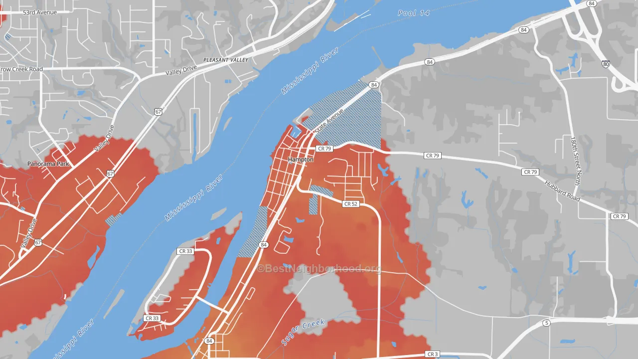 Transit Grade map of 61256, IL