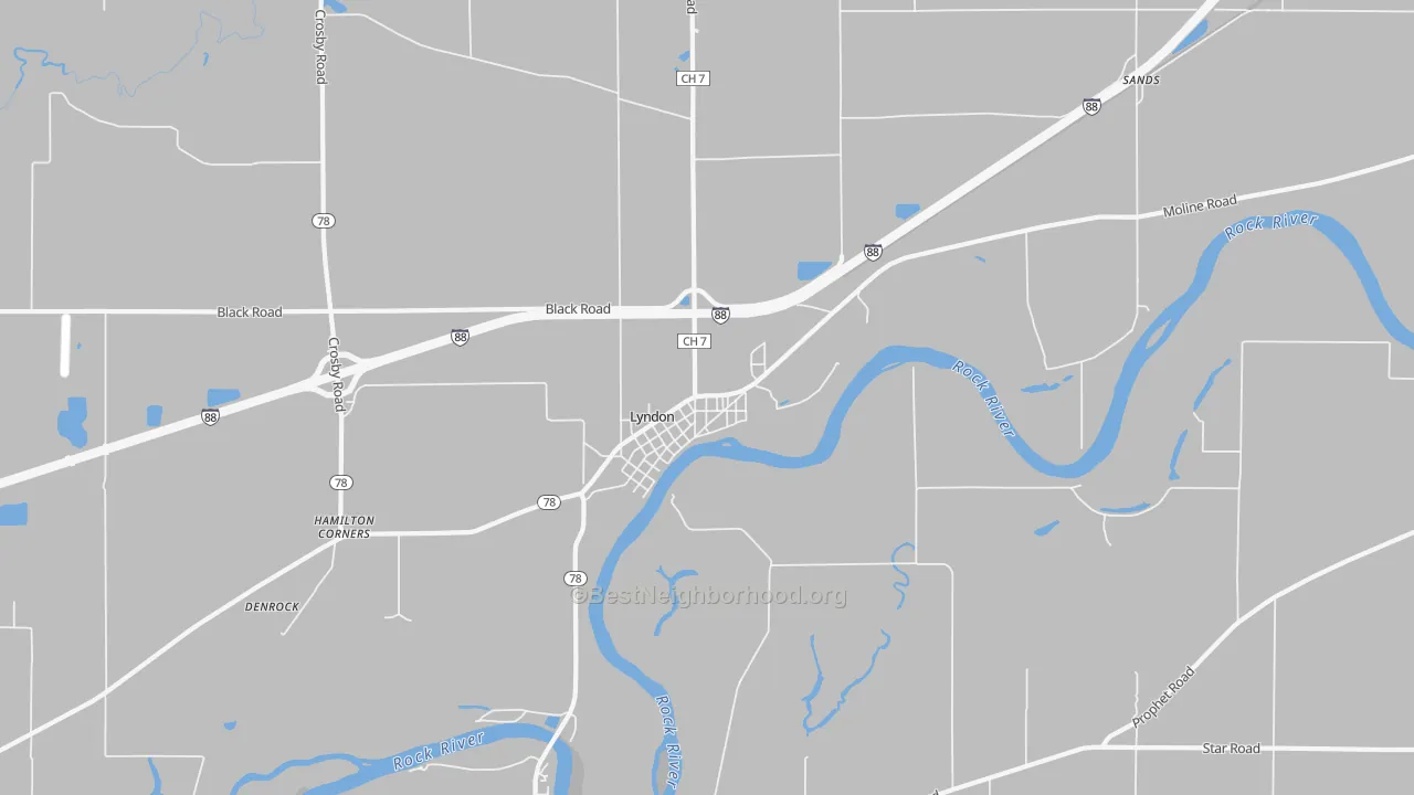 Transit Grade map of 61261, IL