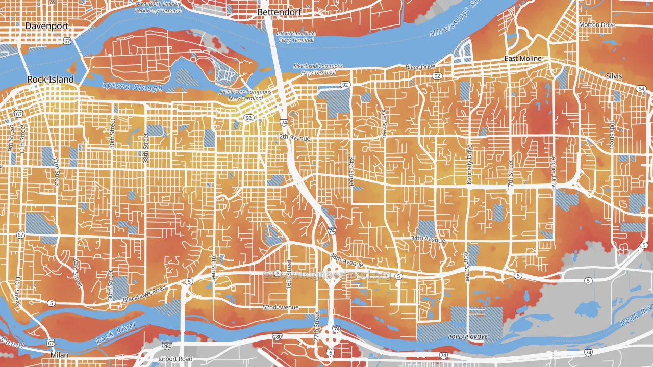 Transit Grade map of 61265, IL