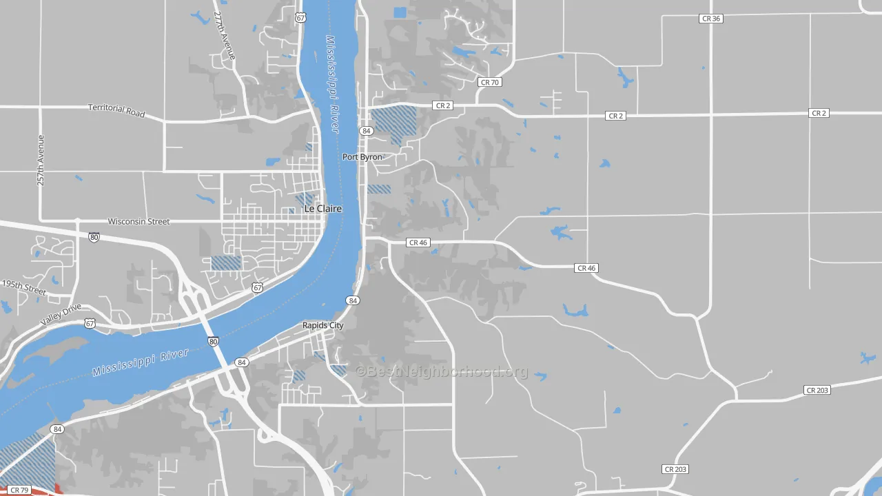 Transit Grade map of 61275, IL