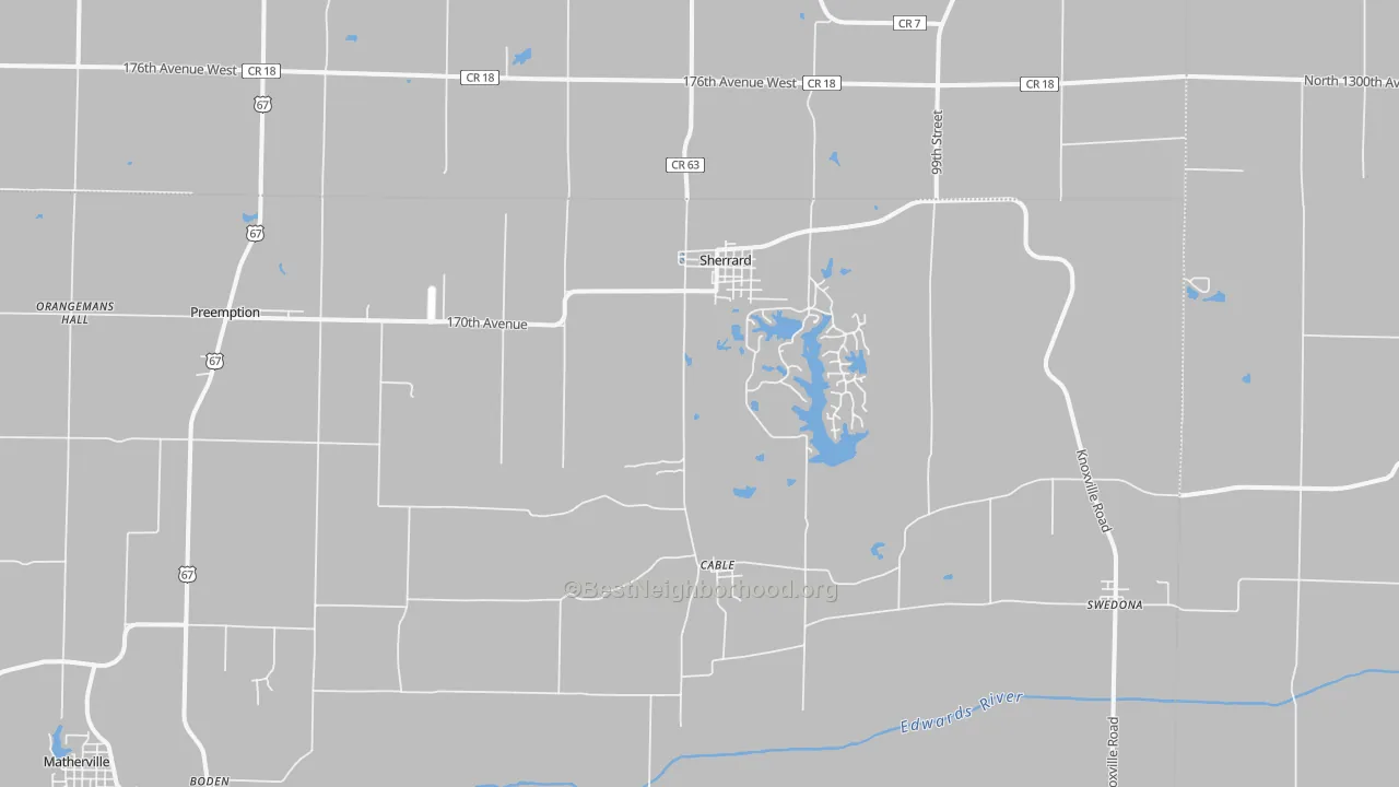 Transit Grade map of 61281, IL