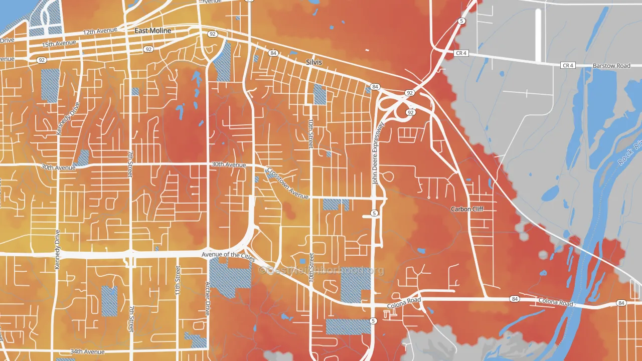 Transit Grade map of 61282, IL