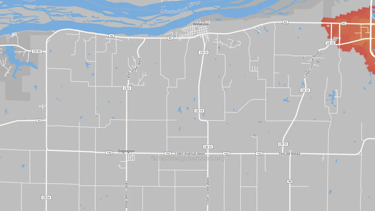 Transit Grade map of 61284, IL