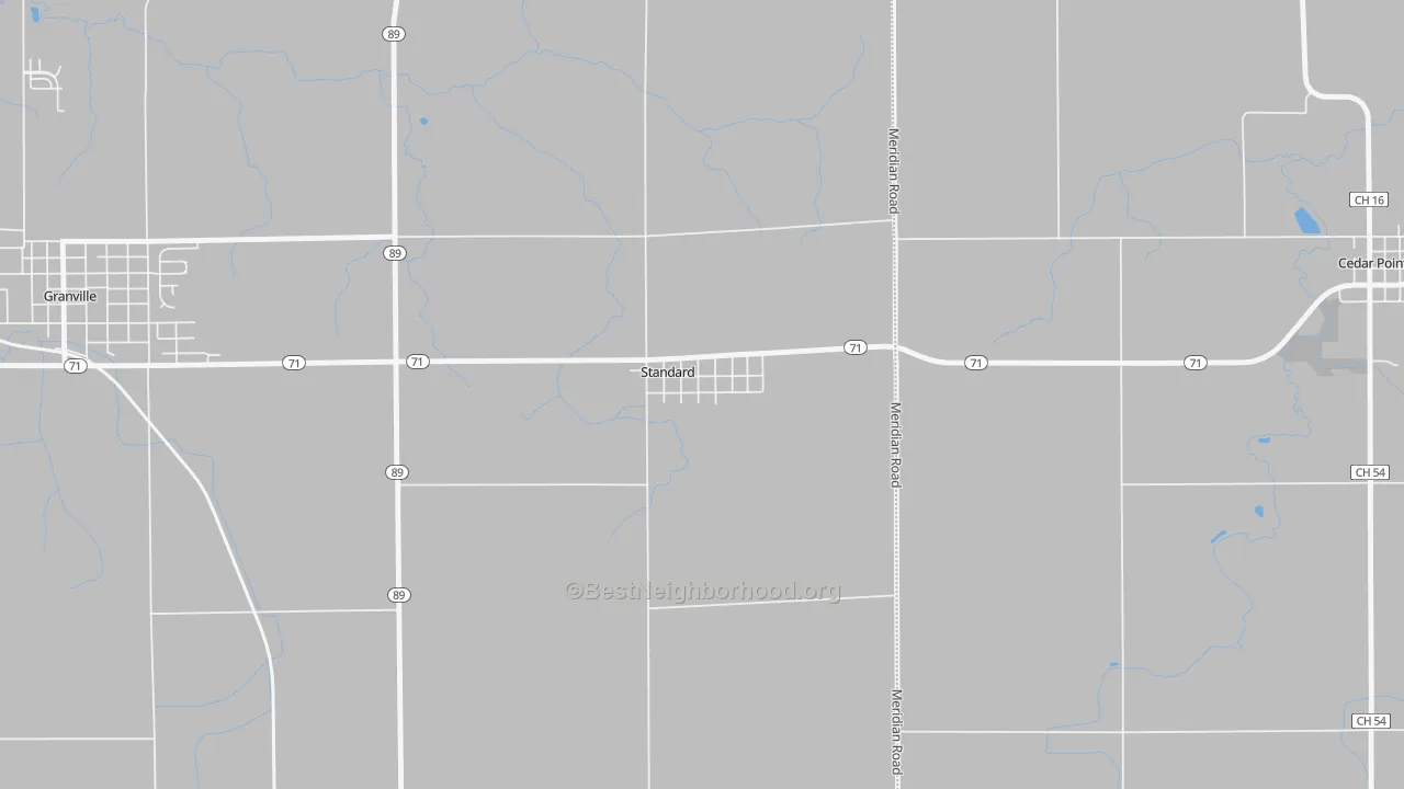 Transit Grade map of 61363, IL