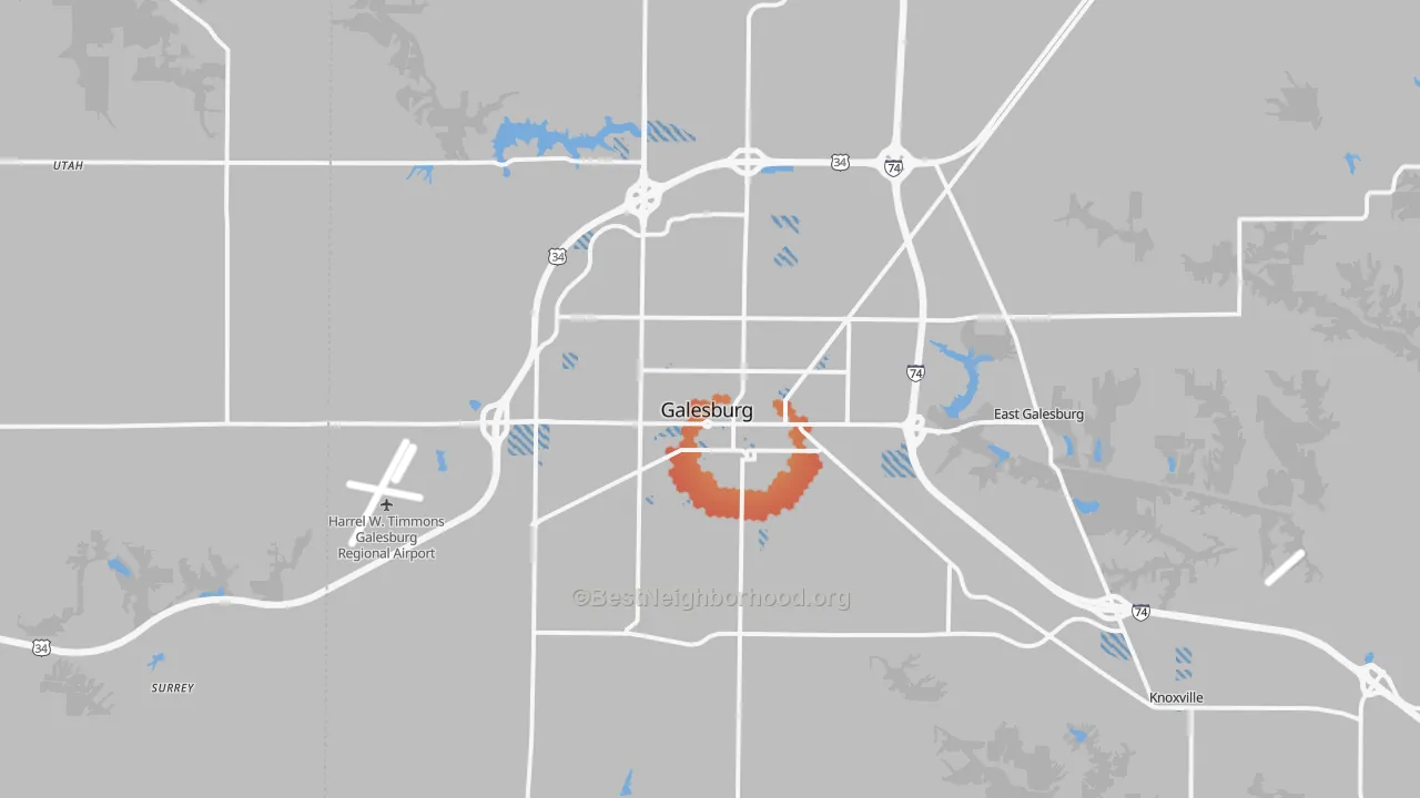 Transit Grade map of 61401, IL