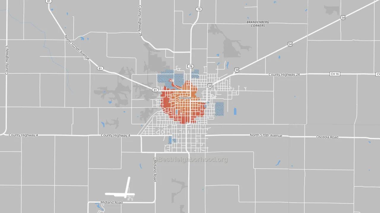 Transit Grade map of 61443, IL