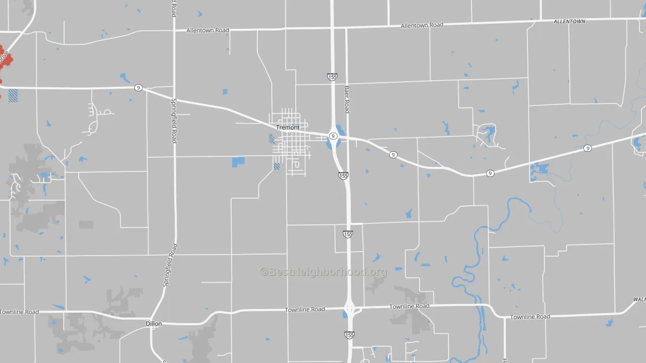 Transit Grade map of 61568, IL