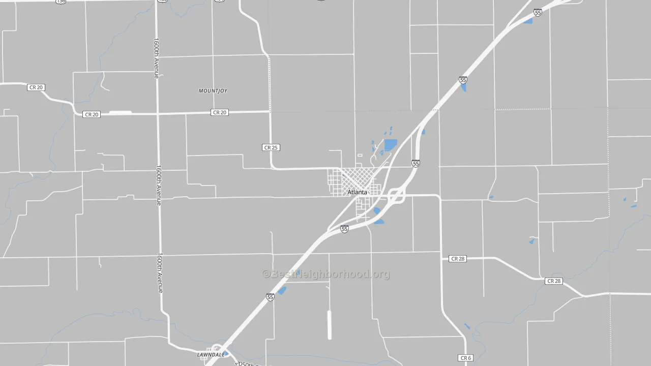 Transit Grade map of 61723, IL