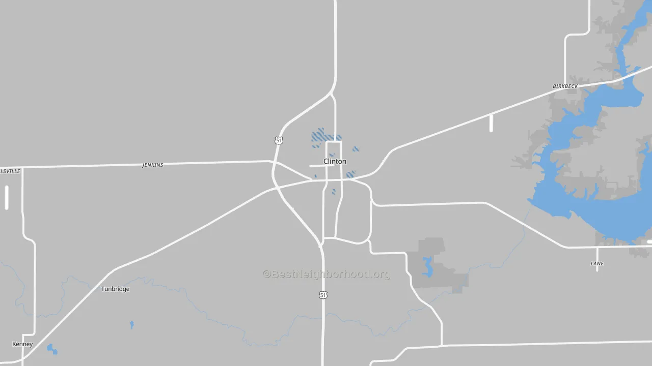 Transit Grade map of 61727, IL