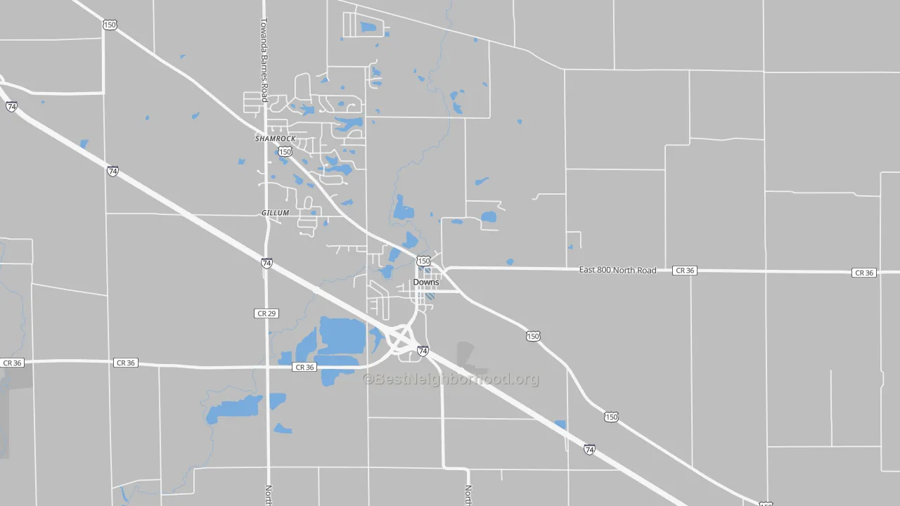 Transit Grade map of 61736, IL