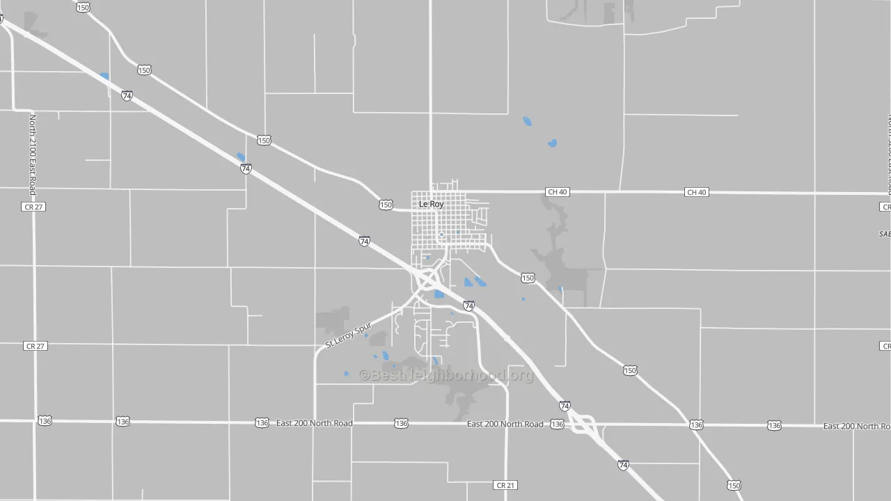 Transit Grade map of 61752, IL