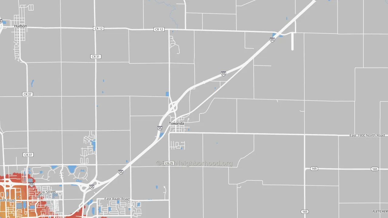 Transit Grade map of 61776, IL