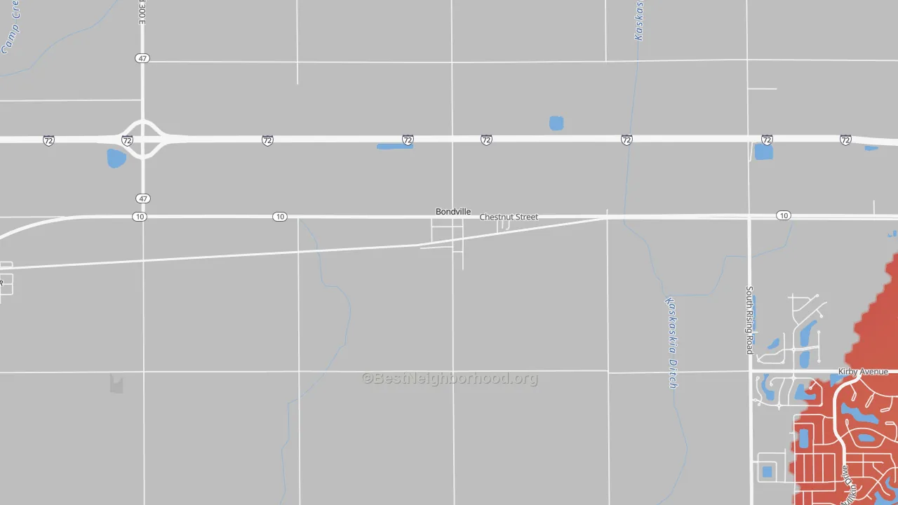 Transit Grade map of 61815, IL