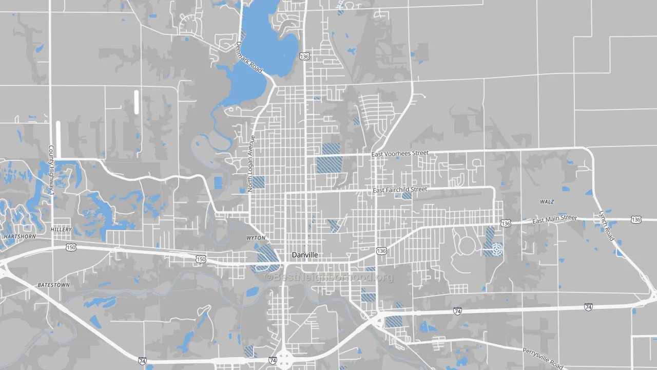 Transit Grade map of 61832, IL