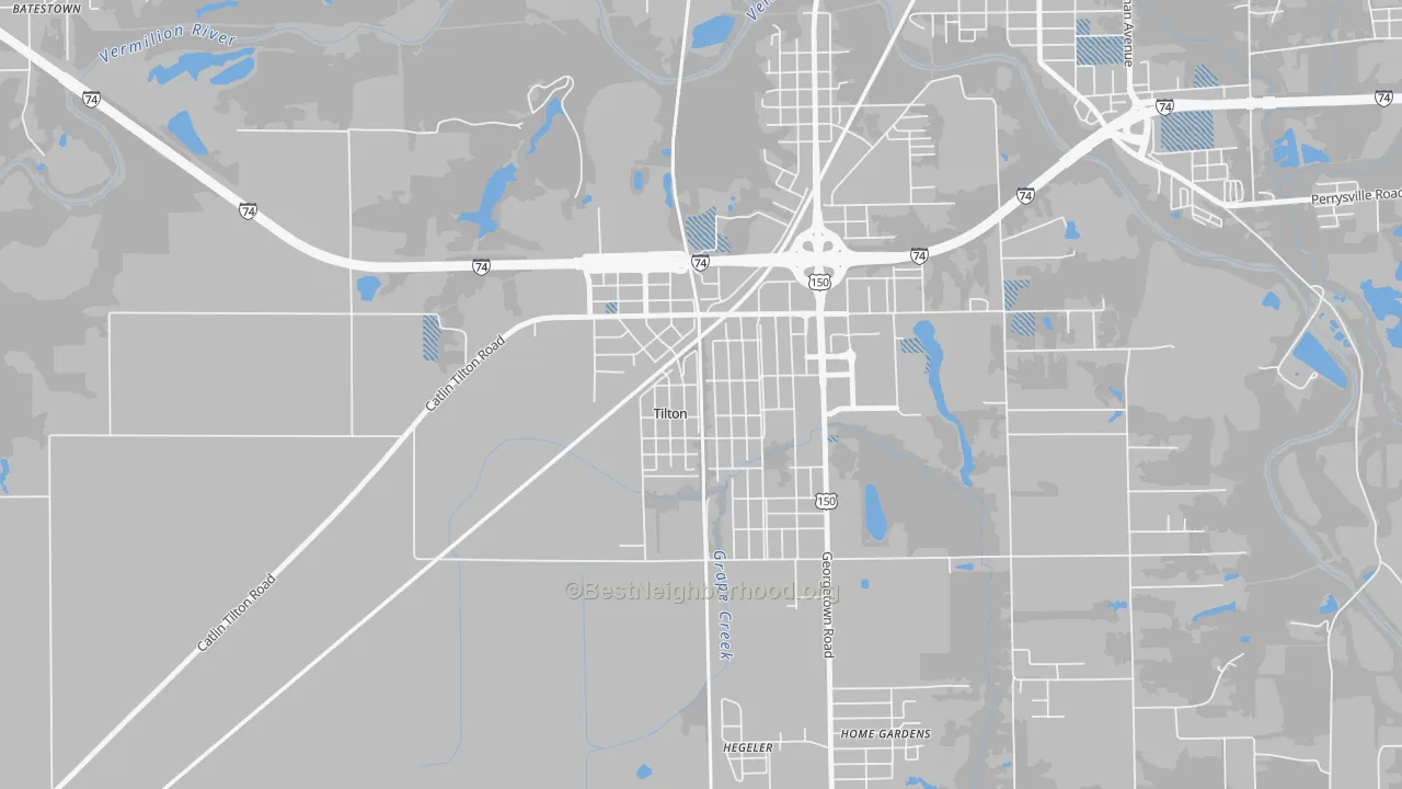 Transit Grade map of 61833, IL