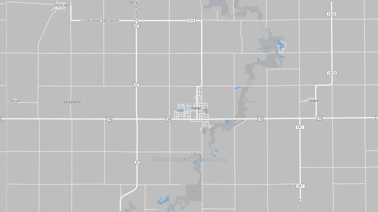 Transit Grade map of 61843, IL