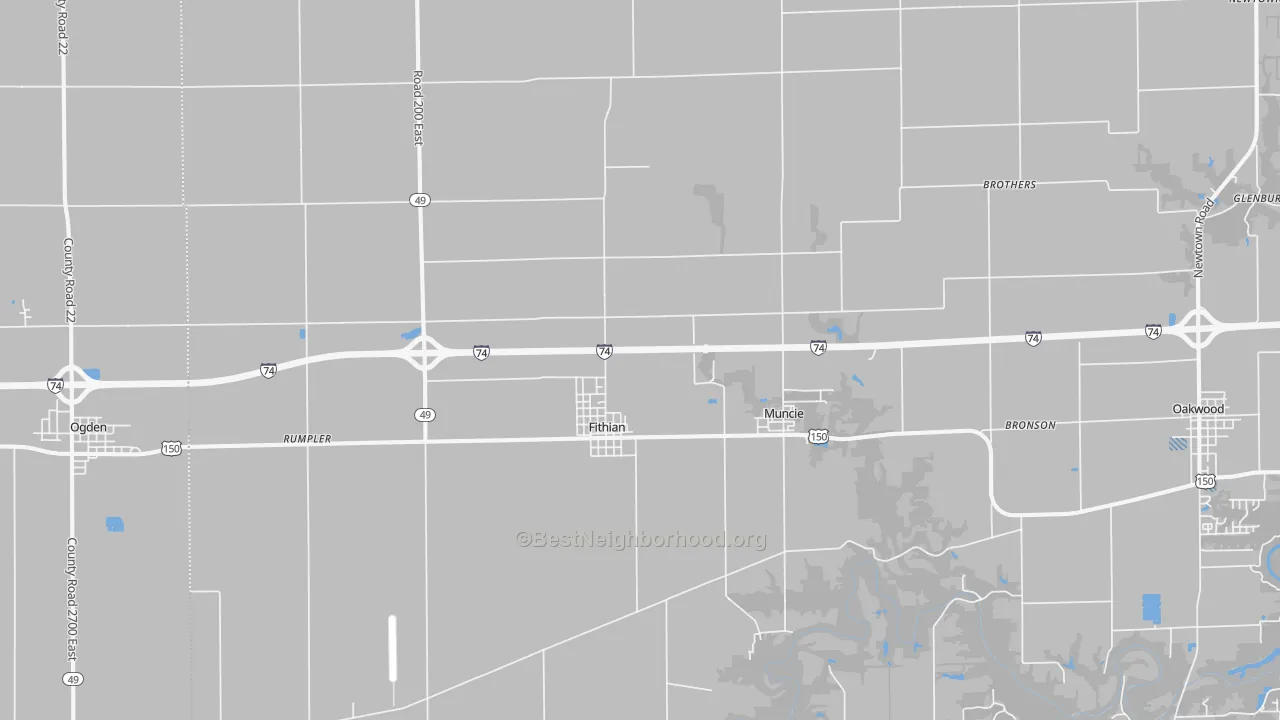 Transit Grade map of 61844, IL