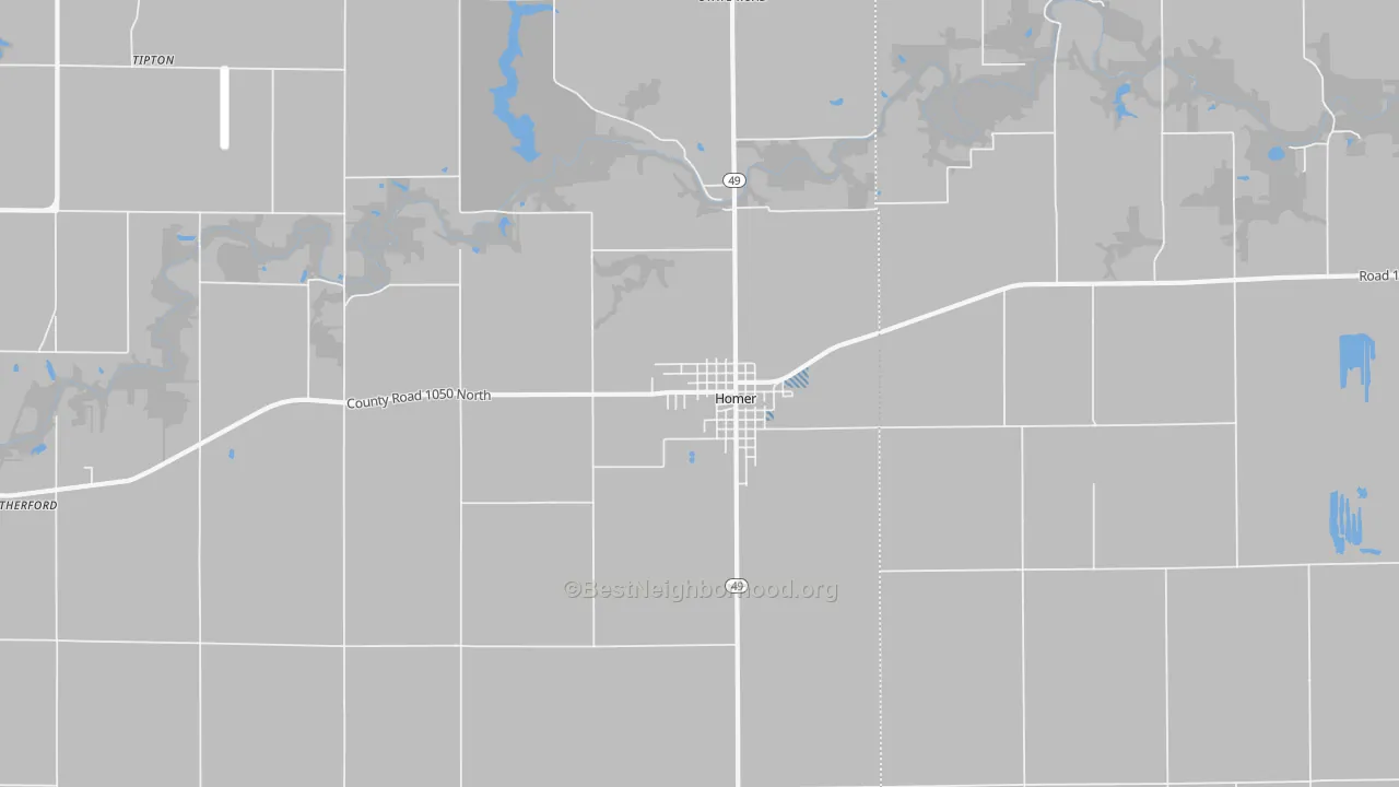 Transit Grade map of 61849, IL