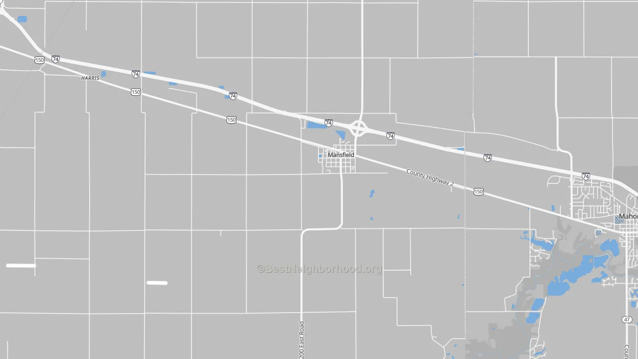 Transit Grade map of 61854, IL
