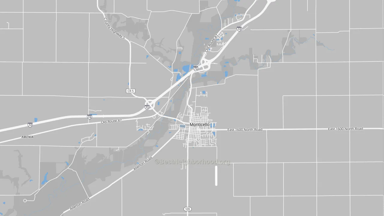 Transit Grade map of 61856, IL
