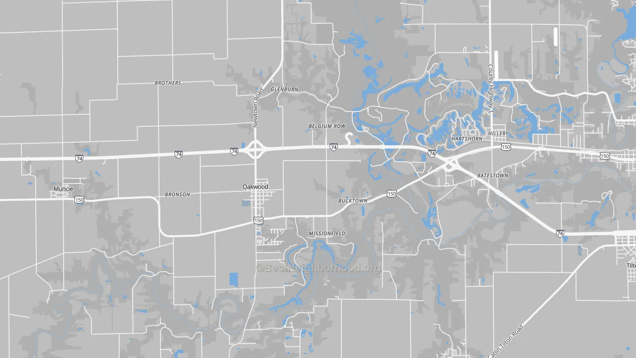Transit Grade map of 61858, IL