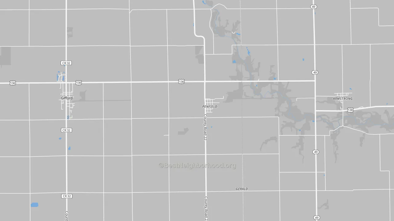 Transit Grade map of 61862, IL
