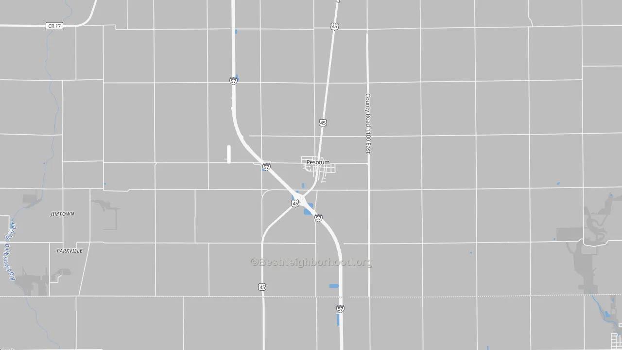Transit Grade map of 61863, IL