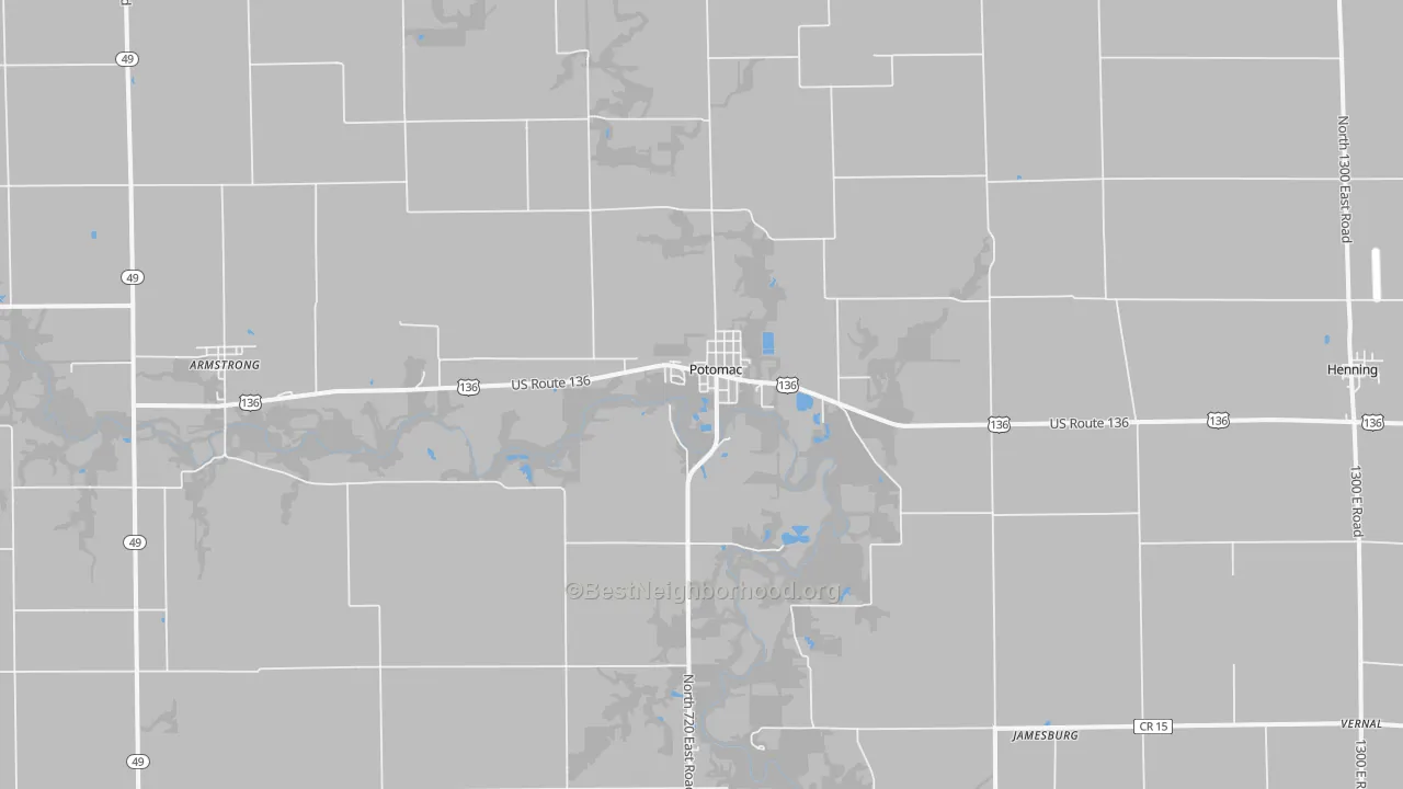 Transit Grade map of 61865, IL