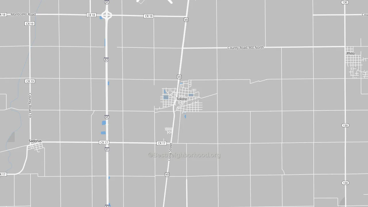 Transit Grade map of 61880, IL