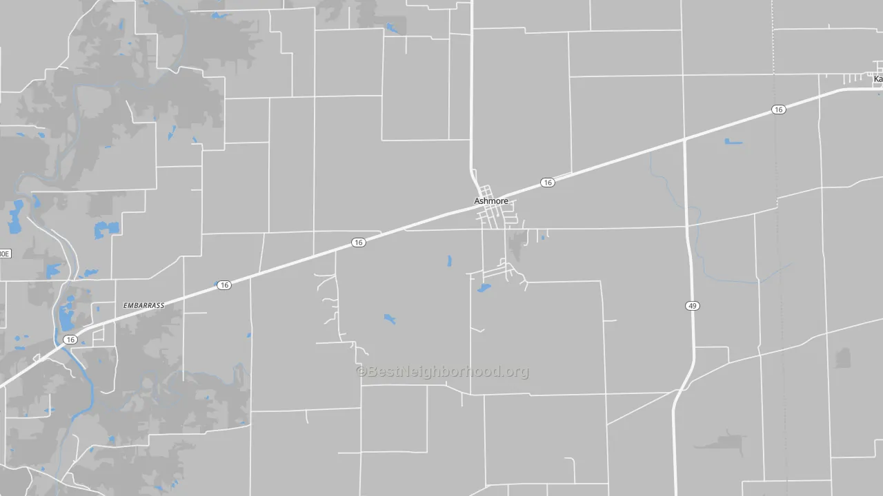 Transit Grade map of 61912, IL