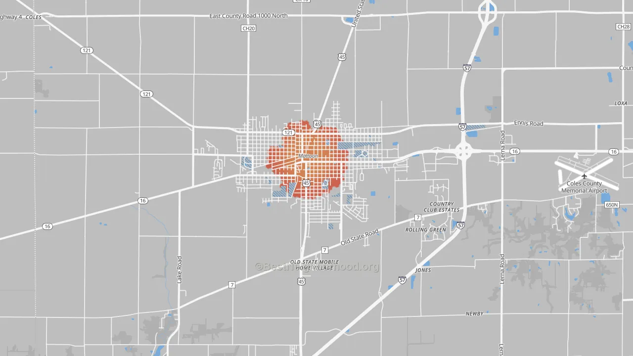 Transit Grade map of 61938, IL