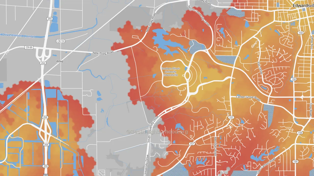 Transit Grade map of 62026, IL