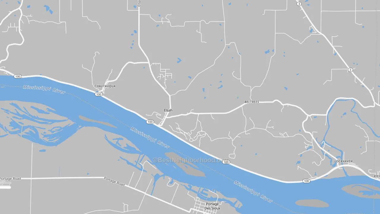 Transit Grade map of 62028, IL