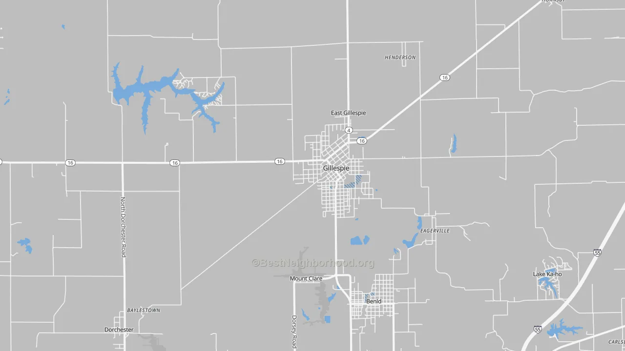 Transit Grade map of 62033, IL