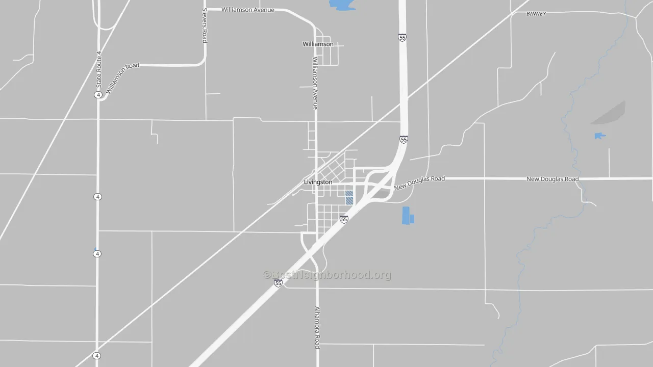 Transit Grade map of 62058, IL