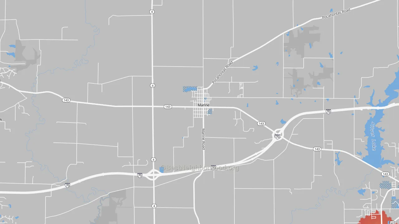 Transit Grade map of 62061, IL