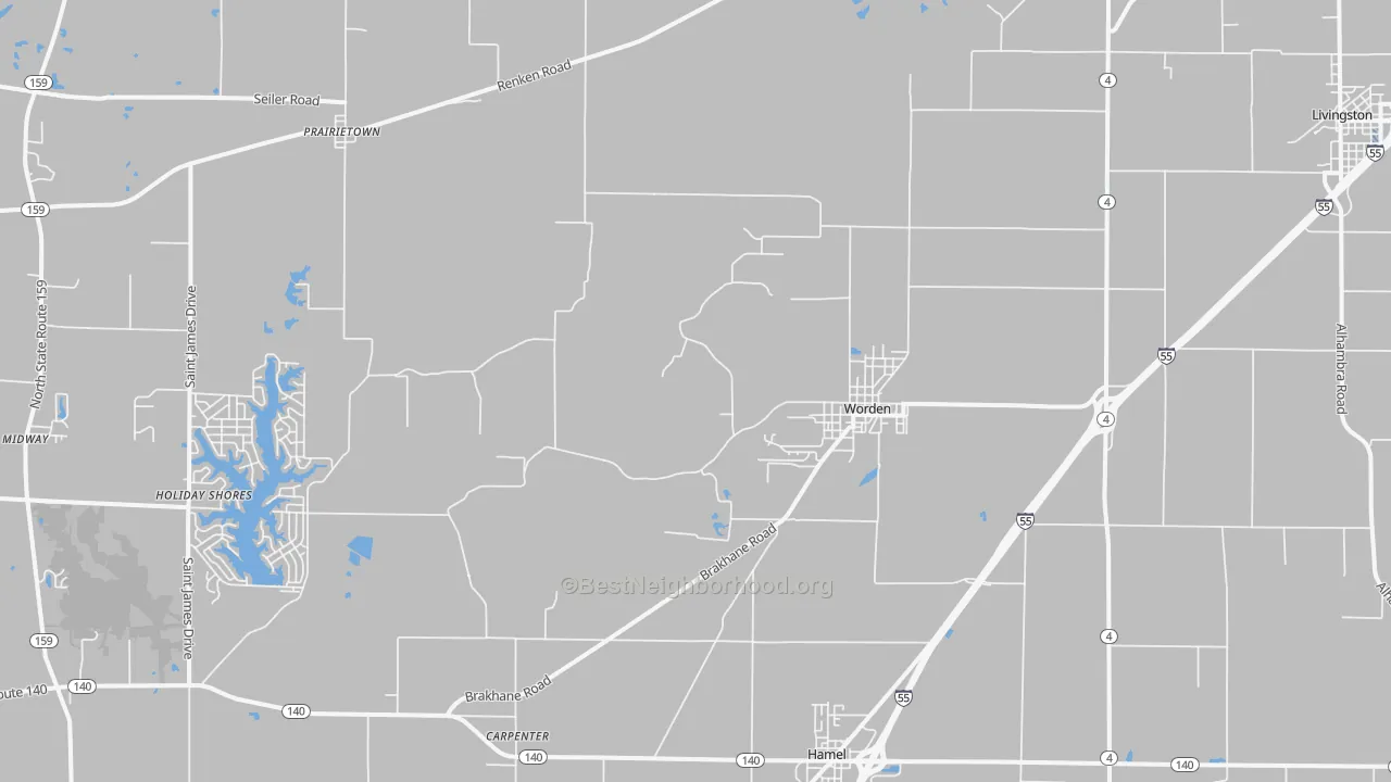 Transit Grade map of 62097, IL