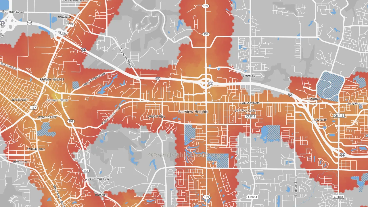 Transit Grade map of 62208, IL