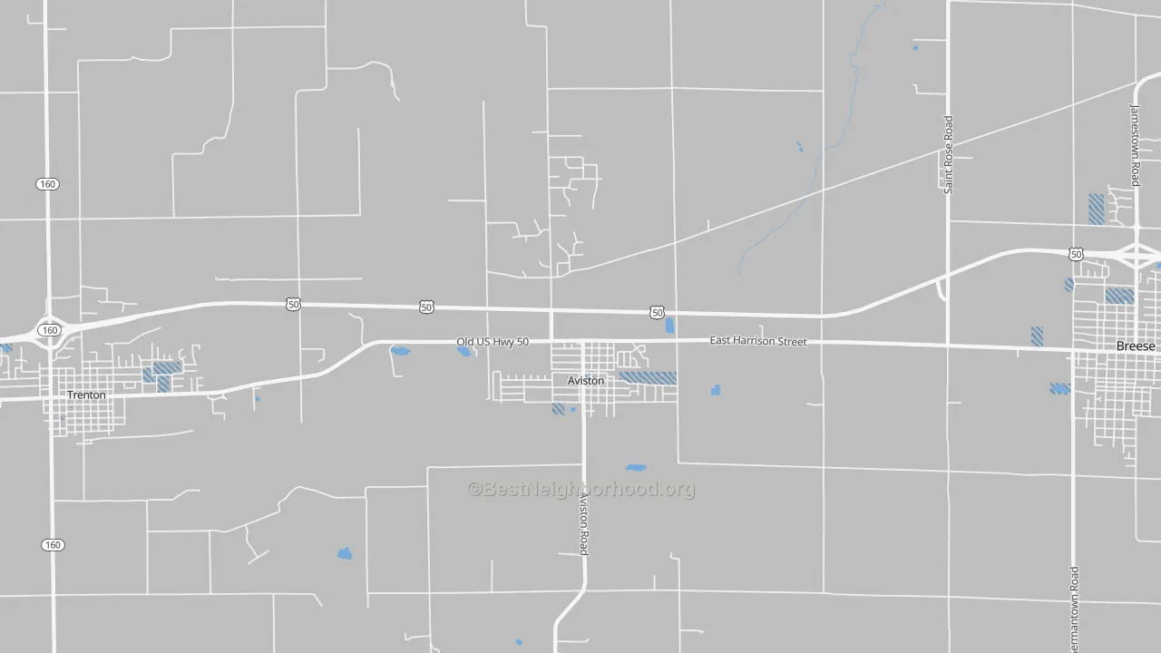 Transit Grade map of 62216, IL
