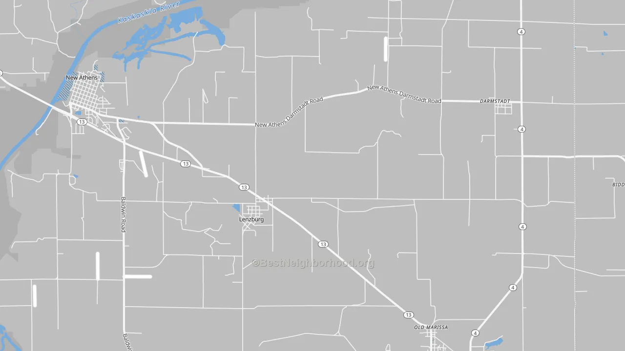 Transit Grade map of 62255, IL