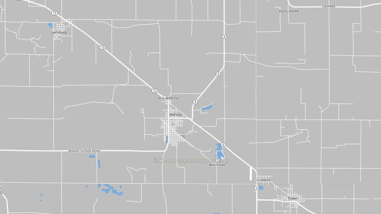 Transit Grade map of 62257, IL