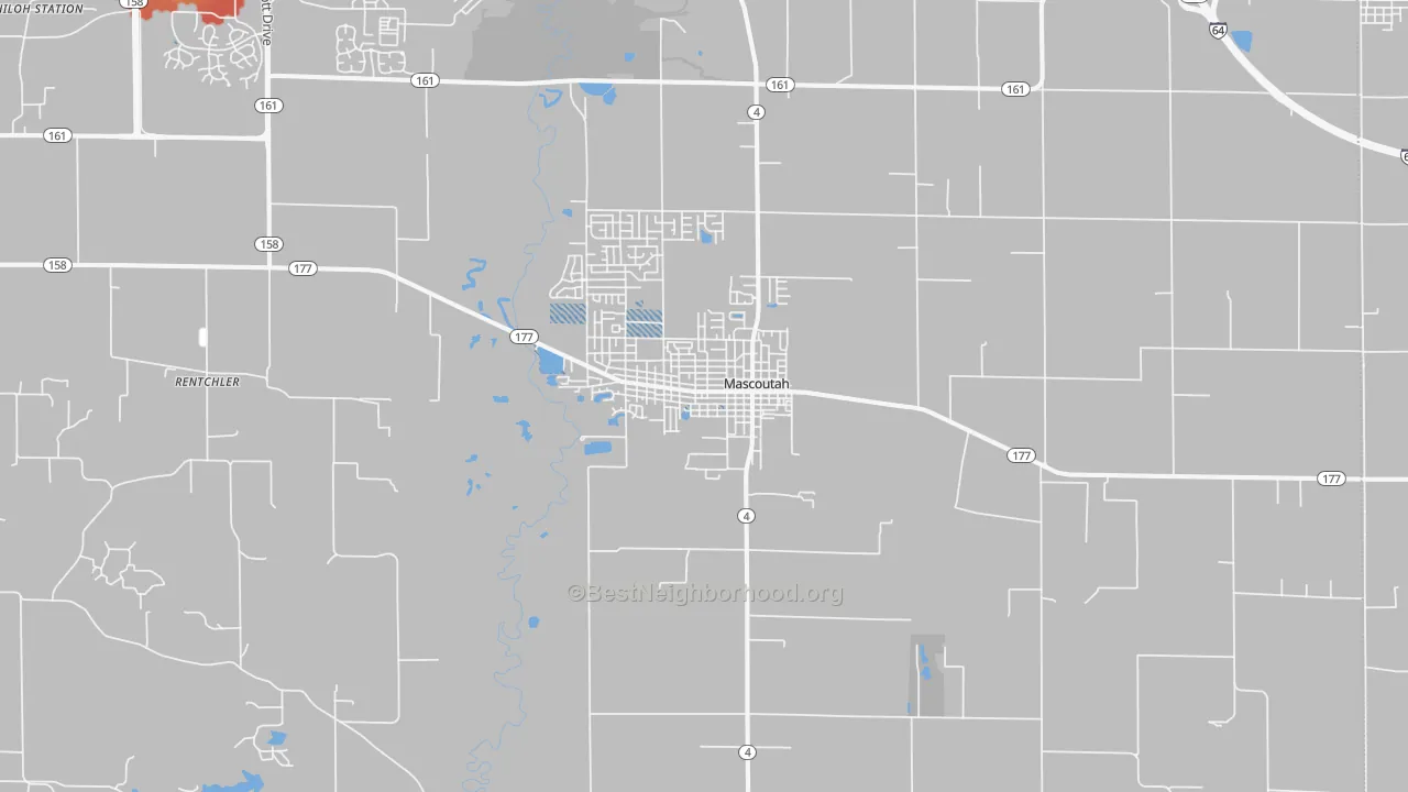 Transit Grade map of 62258, IL