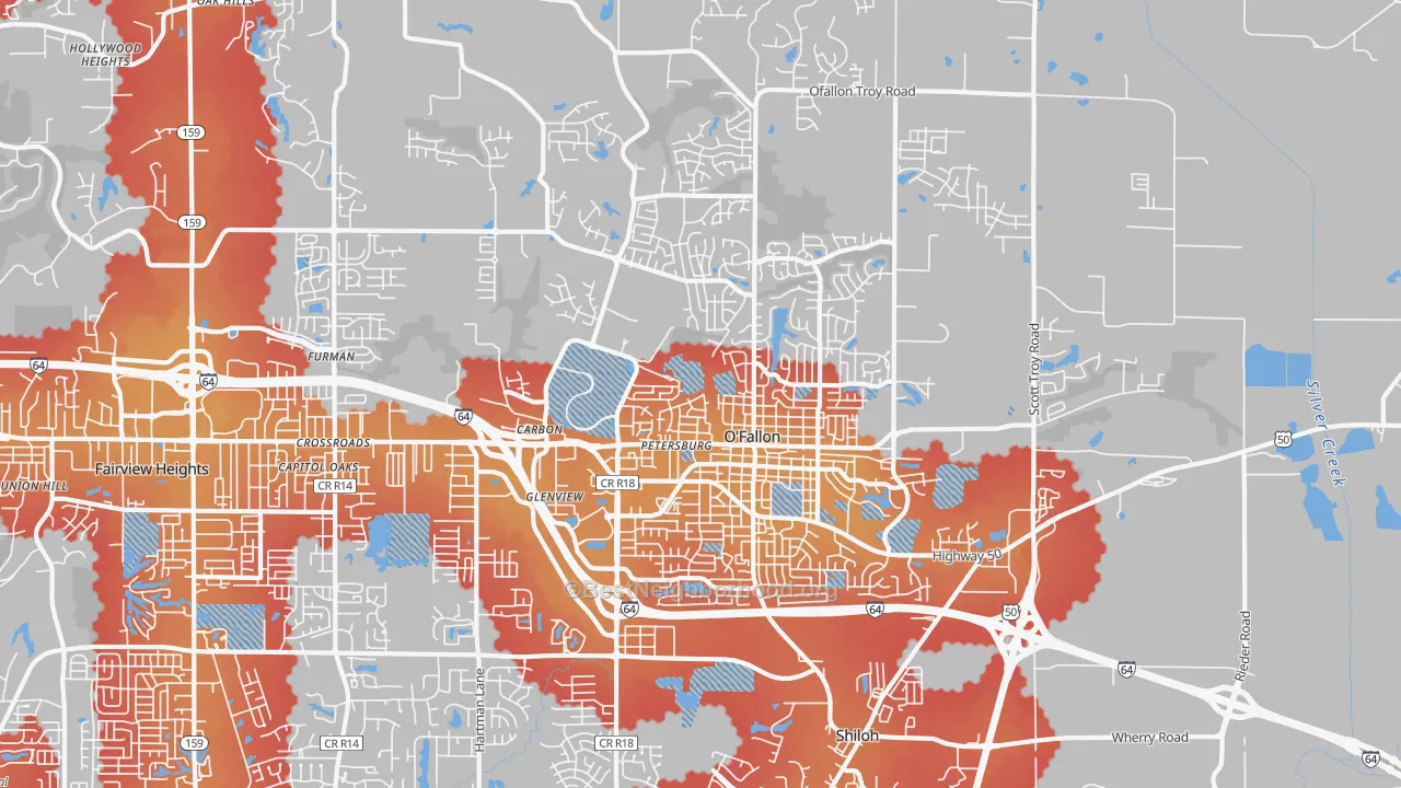 Transit Grade map of 62269, IL