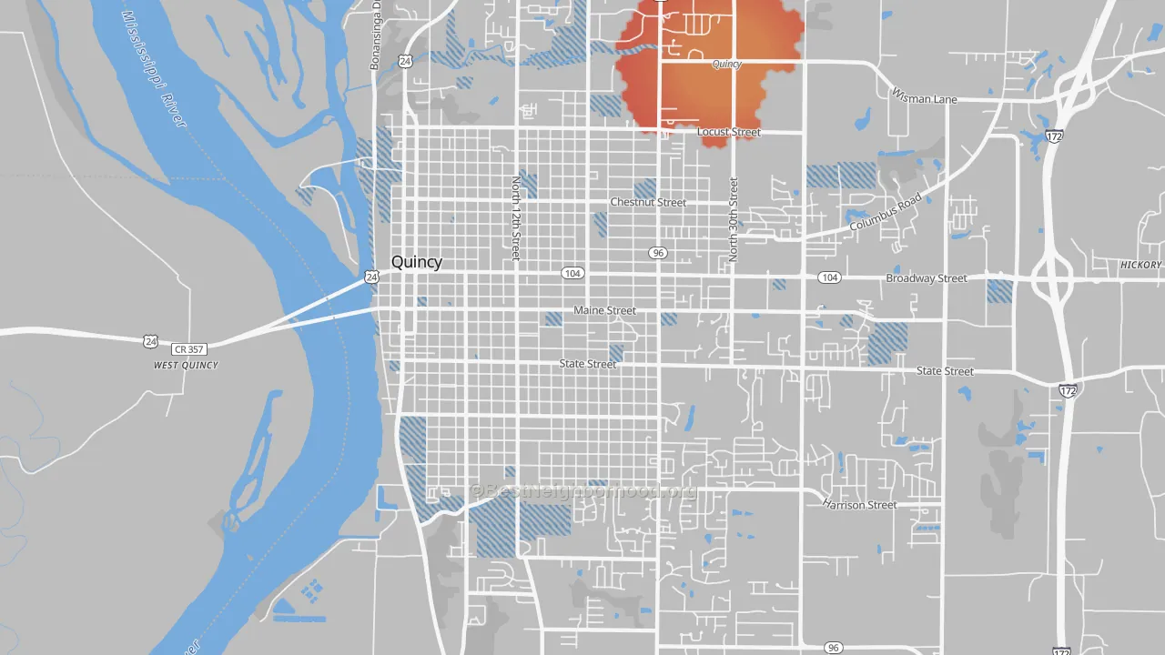 Transit Grade map of 62301, IL